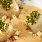 Noix de Saint-Jacques de la baie de St-Brieuc aux crozets de Savoie