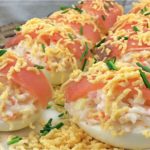 Oeufs farcis au saumon fumé entrée appétissante