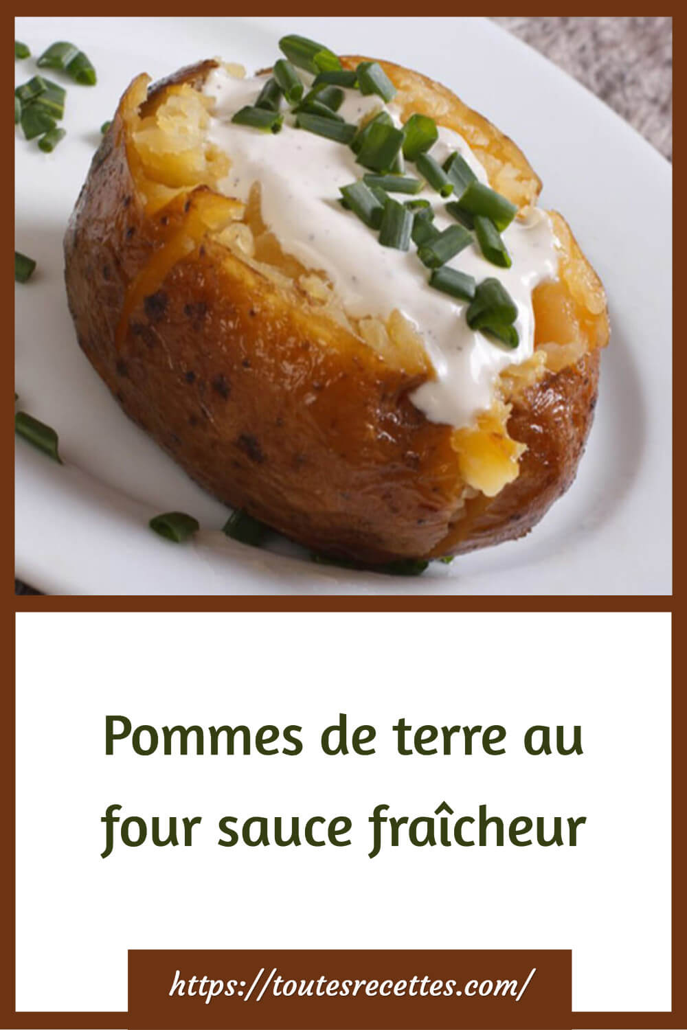 Pommes de terre au four sauce fraîcheur Toutes Recettes
