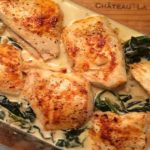 Poulet aux épinards à la crème de citron
