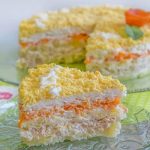 Salade Mimosa spécialité cuisine russe