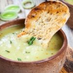 Soupe de poireaux au chèvre frais