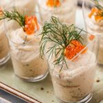 Verrines de mousse aux deux saumons