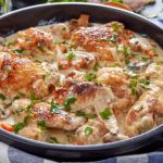 Fricassée de Volaille champignons à l’Ancienne