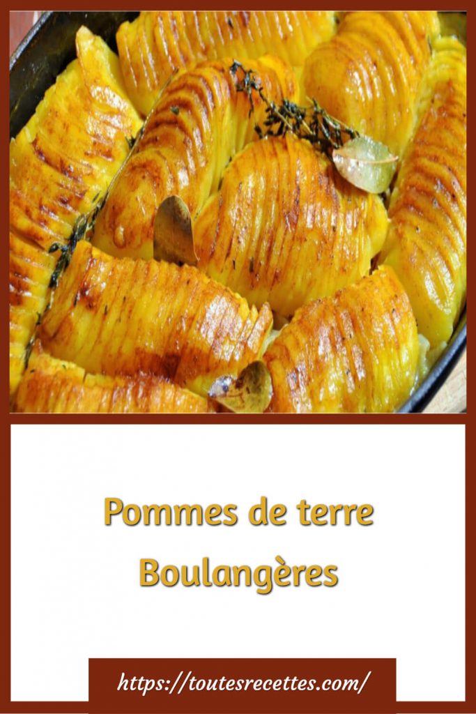 Pommes de terre Boulangères - Sips, Nibbles & Bites