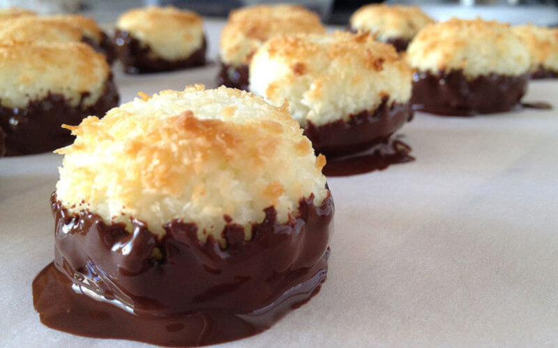 Rochers à la noix de coco et chocolat facile à faire et à réussir