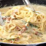 Pâtes alla carbonara crémeuses