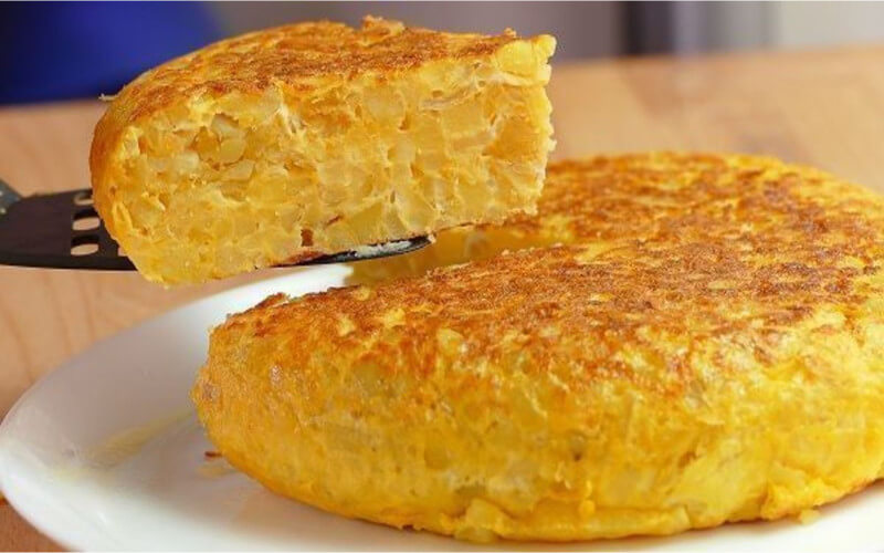 Tortilla de pommes de terre légère