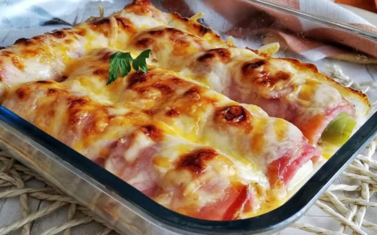Gratin de poireaux au jambon et bacon – Toutes Recettes