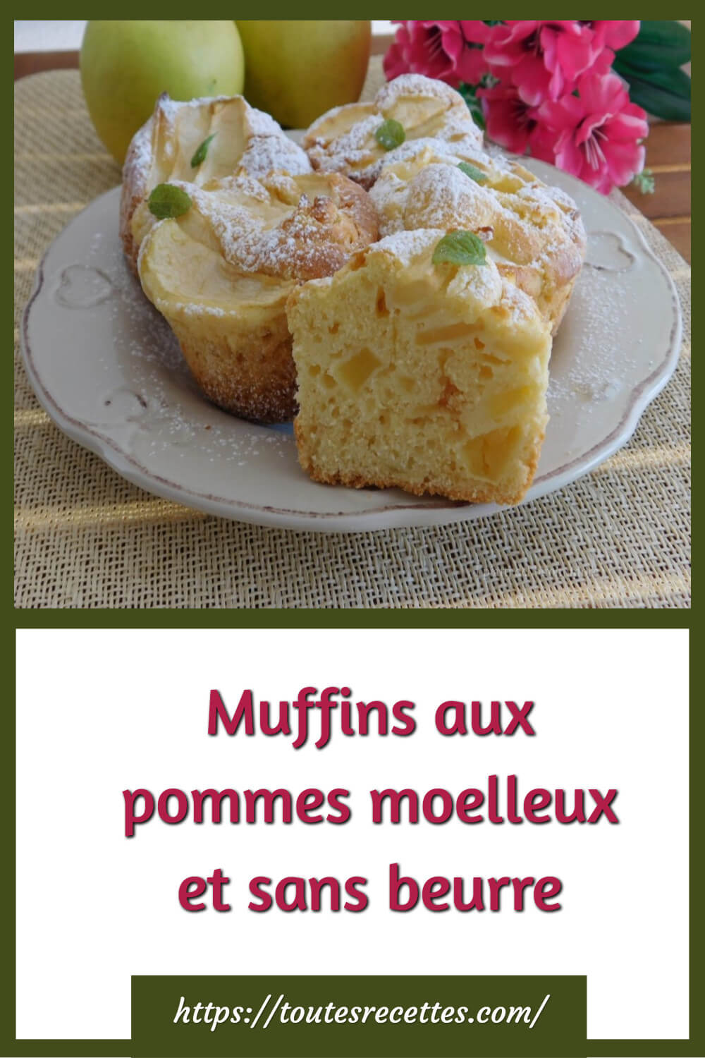 Muffins aux pommes moelleux et sans beurre Toutes Recettes