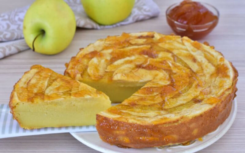 Tarte aux pommes crémeuse et fondante