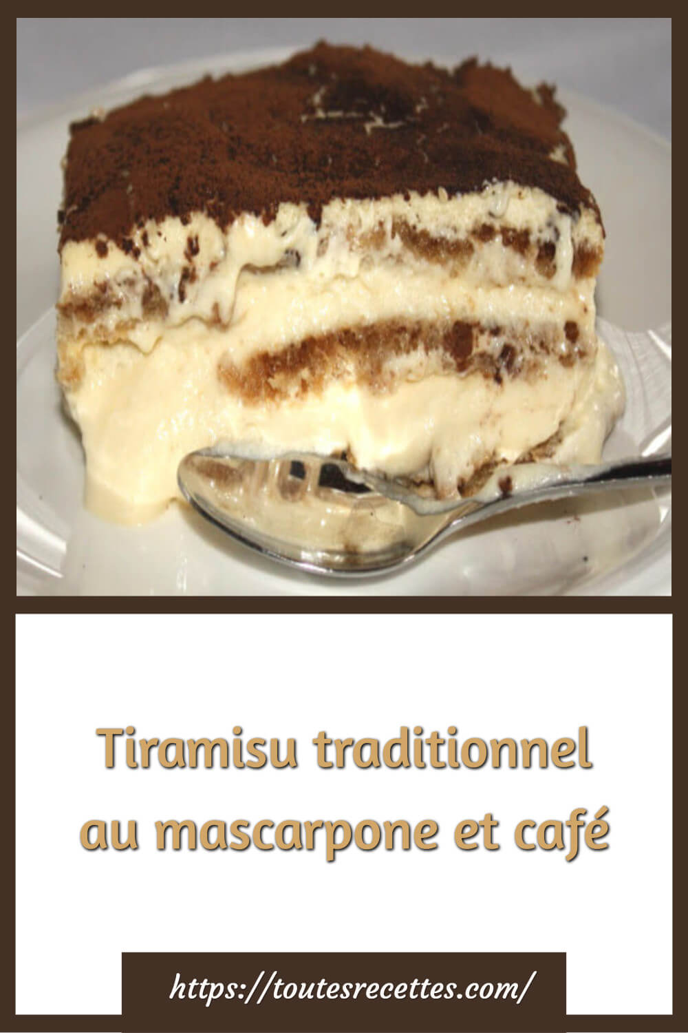 Tiramisu traditionnel au mascarpone et café Toutes Recettes