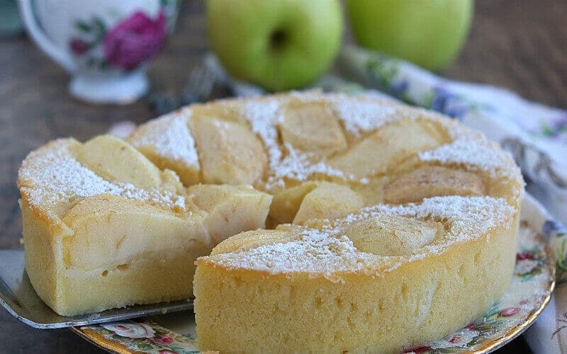 Clafoutis de pomme sans levure et sans beurre