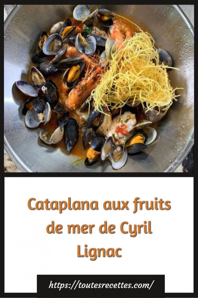 Comment préparer la Cataplana aux fruits de mer de Cyril Lignac