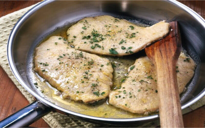 Escalopes de veau au citron plat italien