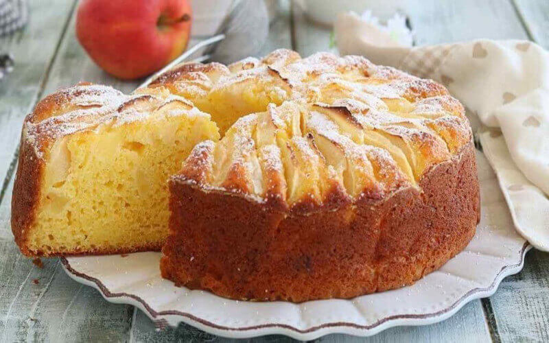 Gâteau au yaourt et aux pommes hyper fondant