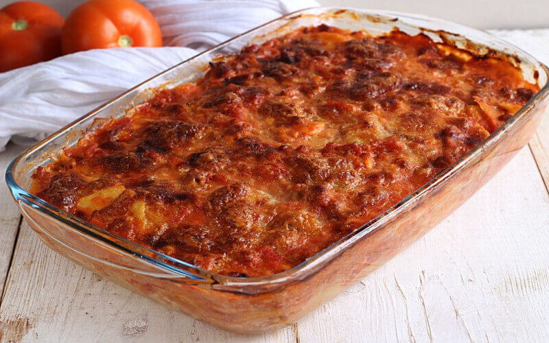 Lasagnes aux pommes de terre riches en saveur