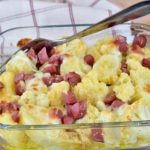 Pommes de terre, chou-fleur et mozzarella au four