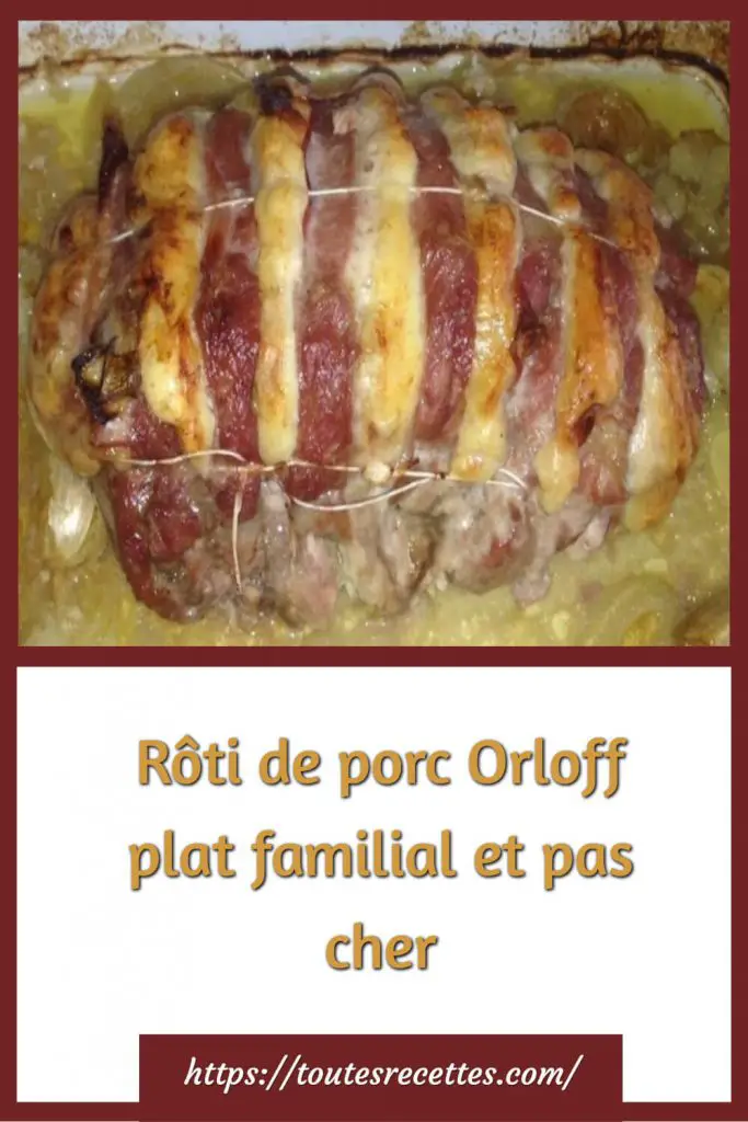 Comment préparer Rôti de porc Orloff