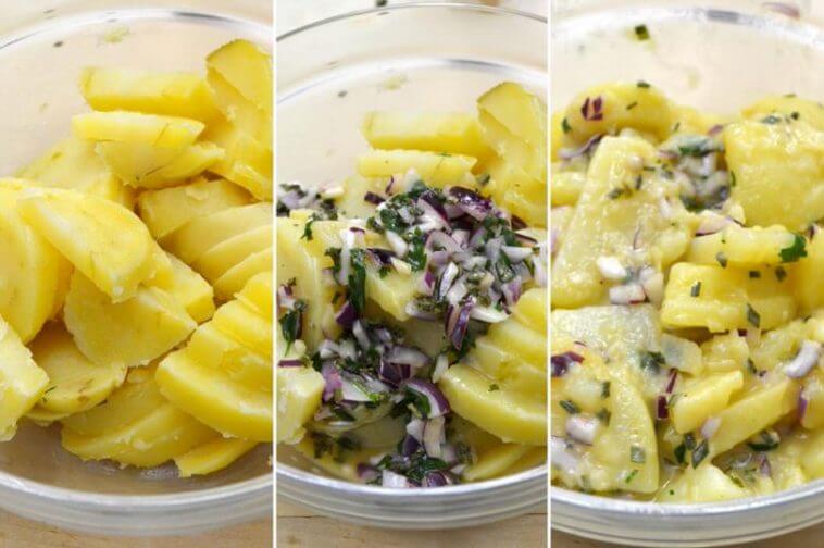 Salade de pomme de terre allemande Toutes Recettes