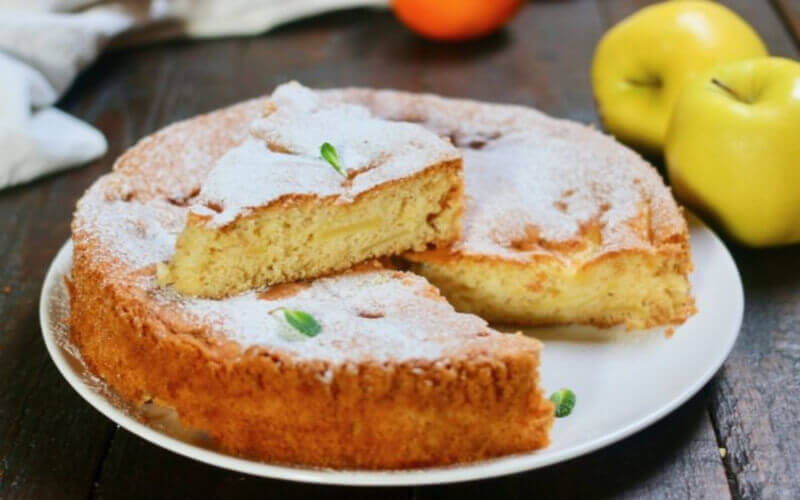 Tarte aux pommes et au citron sans levure