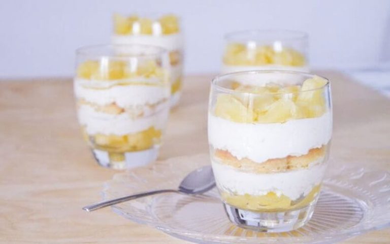 Tiramisu à l’ananas et mascarpone en verrines