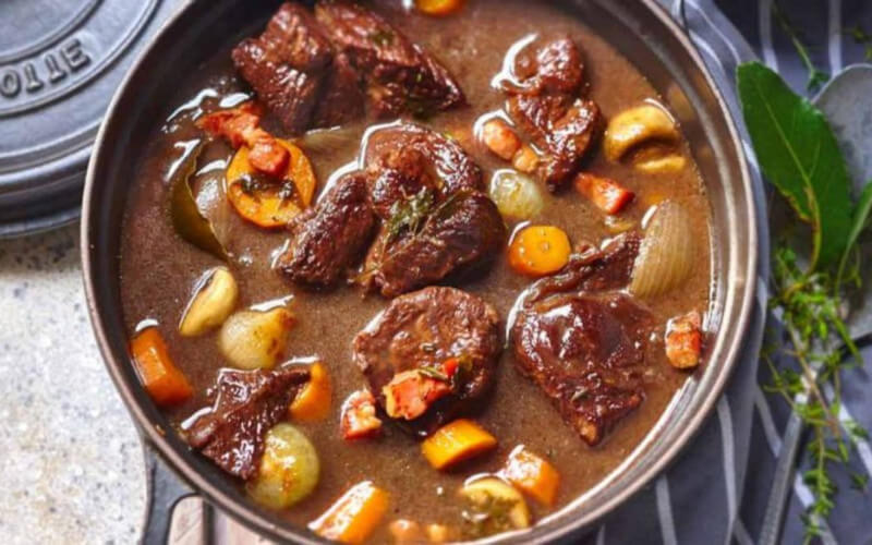 bœuf bourguignon: l’astuce pour viande très tendre