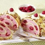 Bûche au mascarpone ,chocolat blanc, et framboises