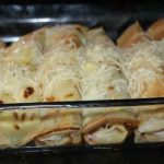 Crêpes au jambon, fromage, et champignons à la béchamel