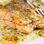 Filets de saumon farcis aux amandes