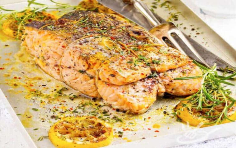Am Ende Filets Filets de saumon farcis aux amandes – Toutes Recettes