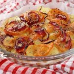 Gratin de pommes de terre et oignons au four
