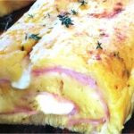 Rouleau de pommes de terre au jambon cuit et mozzarella