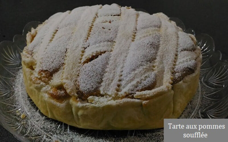 Tarte aux pommes soufflée sans beurre