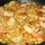 Coquille saint jacques aux poêlées pommes