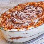 Dessert crémeux au Nutella aux biscuits émiettés et aux noisettes