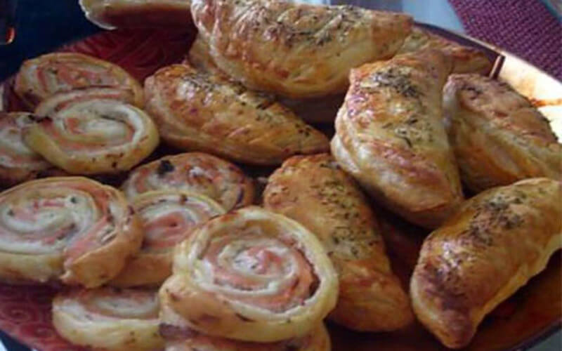 Émerillons de pâte feuilletée au saumon fumé et au boursin