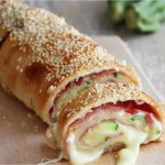 Feuilleté de courgettes à la mozzarella et au jambon