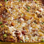 Gratin mexicain de riz à la viande hachée