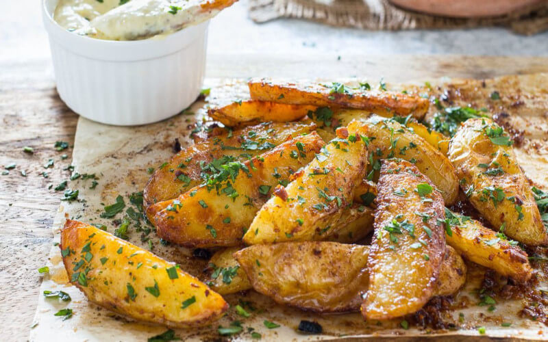 Pommes de terre rustiques au paprika et parmesan