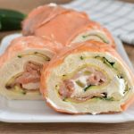 Rouleau de courgettes et de saumon au Philadelphia