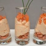 Verrines de saumon fumé au Philadelphia