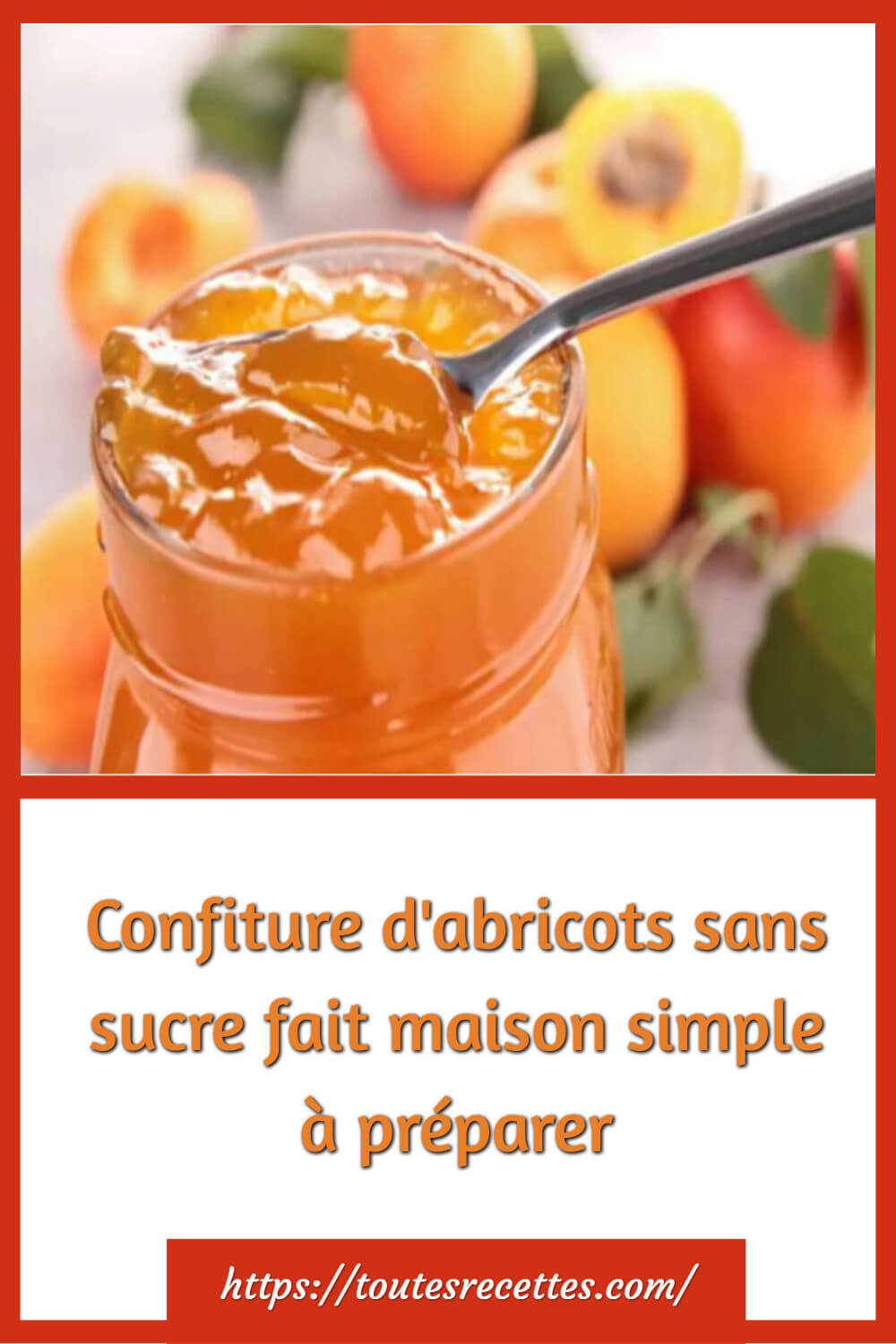Confiture d’abricots sans sucre fait maison Toutes Recettes
