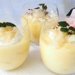 Crème d'ananas en verrines dessert léger