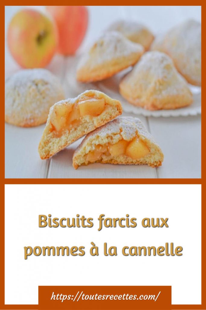 Biscuits farcis aux pommes à la cannelle