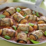 Rouleaux d'aubergines farcies