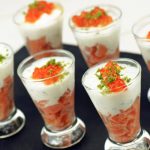 Verrines de saumon fumé et Philadelphia