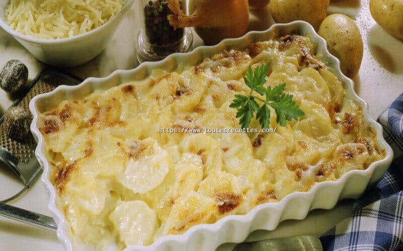 Gratin de pommes de terre et d'oignons