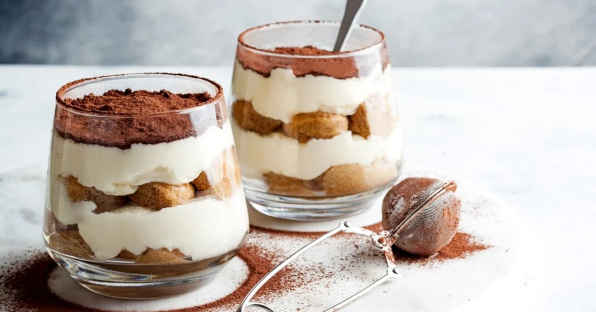 Tiramisu crème de marrons en verrines