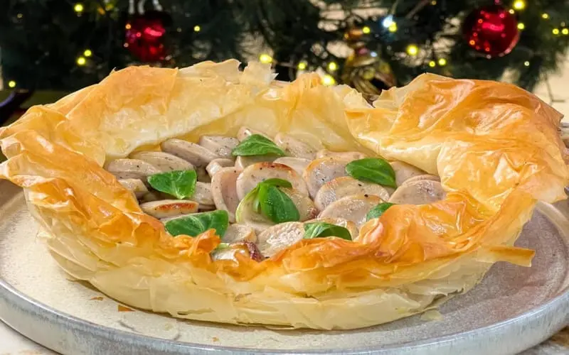 Croustillant de boudin blanc à la truffe de Cyril Lignac